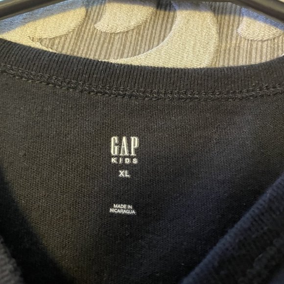 Gap Kids Boys Size Extra Large XL Black Playstation Logo Long Sleeve T-Shirt EUC - Picture 5 of 5